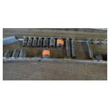 RAILS W/ 1/4" & 3/8" DRIVE SOCKETS