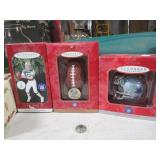 3-- HALLMARK FOOTBALL CHRISTMAS ORNAMENTS