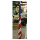SEWN U.S. FLAG ON STAND