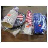 RED, WHITE & BLUE PICNIC ITEMS