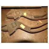 PAIR-- ANTIQUE WRENCHES