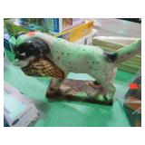CHALKWARE BIRD DOG FIGURINE