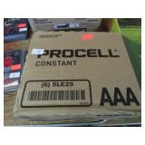 6 -  24 pks AAA BATTERIES -- MARCH 2034