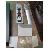 AVON WATCHES, TIRE GAUGE & LOCK DEICER