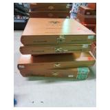 5-- WOODEN CIGAR BOXES