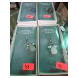 4-- GEMSTONE GUARDIAN ANGEL PENDANTS