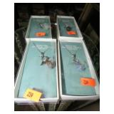 4-- GEMSTONE GUARDIAN ANGEL PENDANTS