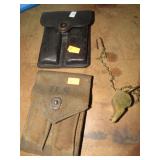 WWII & 1951 MILITARY MAGAZINE POUCHES
