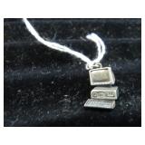 COMPUTER CHARM MARKED STERLING SILVER