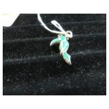 PARROT CHARM MARKED STERLING SILVER