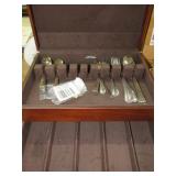 STAINLESS UTENSILS & SILVER CHEST