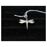 DRAGONFLY CHARM MARKED STERLING SILVER