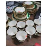 NORITAKE FITZGERALD PATTERN CHINA -- & STORAGE BAG