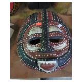 CARVED WOOD AFRICAN MASK