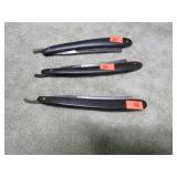 3-- VINTAGE STRAIGHT RAZORS