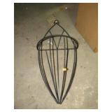 WROUGHT IRON WALL PLANT RACK