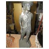 CHALKWARE REVOLUTINARY SOLDIER STATUE