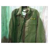 2-- VINTAGE WOOL MILITARY SHIRTS -- SMALL