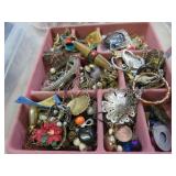 TRAY LOT -- COSTUME JEWELRY