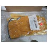 2 PAIR-- LEATHER WORK GLOVES -- L