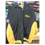 STEELERS FOOTBALL COAT W/ HOOD -- XL