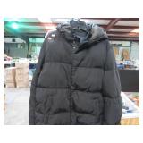 HEAVY WINTER COAT W/ HOOD -- L