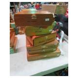 6-- WOODEN CIGAR BOXES