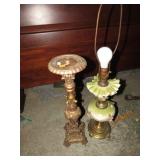 CANDLE STAND & TABLE LAMP