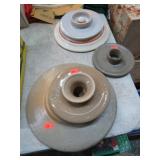 STONEWARE CROCK & BUTTER CHURN LIDS