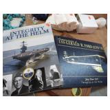 GERALD FORD CVN 78 BOOKS & PLAQUE