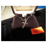 STERLING SILVER CROSS NECKLACE