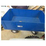THE BIG BLUE TOY FARM WAGON TRAILER