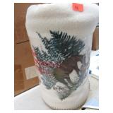 EMBROIDERED THROW BLANKET