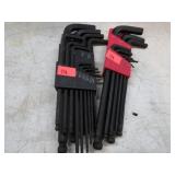 HEX KEY WRENCHES -- SAE & METRIC