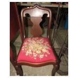 NEEDLEPOINT BOTTOM EMPIRE CHAIR