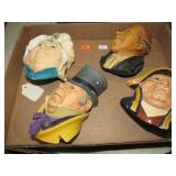 4-- CHALKWARE BOSSONS HEADS, ENGLAND
