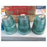 3-- GLASS INSULATORS