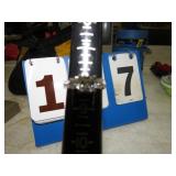 STERLING SILVER RING W/ STONES --SZ 8