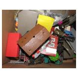 ASSORTED MODEL TRAIN LAYOUT PARTS