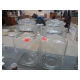 2-- GLASS CANISTERS