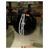 BLACK ART GLASS BOWL