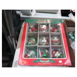 GLASS CHRISTMAS ORNAMENTS