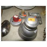 VINTAGE BISQUIT CUTTERS, STRAINER & EGG SLICER