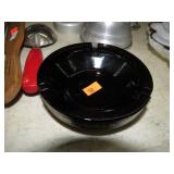 LAS VEGAS HILTON AMETHYST GLASS ASHTRAY