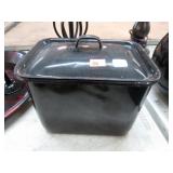 VINTAGE ENAMELWARE CANISTER