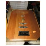 WOODEN BOX & NAVY INSIGNIAS