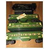 LIONEL 21 MODEL TRAIN ENGINE & CARS