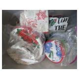 PAPER PLATES, NAPKINS & SHOPPING BAGS