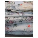 MATCHING QUEEN COVERLET, DUST RUFFLE,SHAMS & CURT