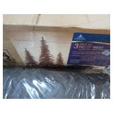 3pc PRELIT CHRISTMAS TREE SET